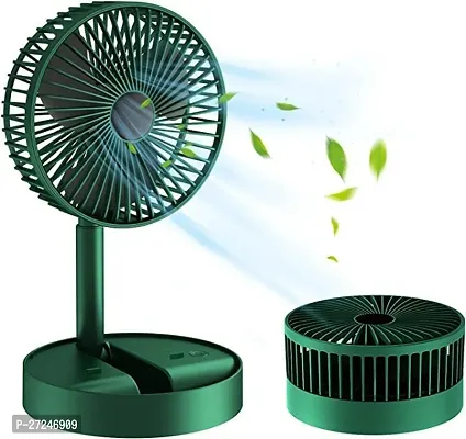 Mini Foldable USB Rechargeable Desk Fan Electric Desktop Fan Adjustable  Portable for Travel Silent Table Top Personal Fan for Bedside Office Table, Home, Kichen (Color may change)
