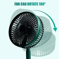 Mini Foldable USB Rechargeable Desk Fan Electric Desktop Fan Adjustable  Portable for Travel Silent Table Top Personal Fan for Bedside Office Table, Home, Kichen (Color may change)-thumb2