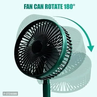 Mini Foldable USB Rechargeable Desk Fan Electric Desktop Fan Adjustable  Portable for Travel Silent Table Top Personal Fan for Bedside Office Table, Home, Kichen (Color may change)-thumb3