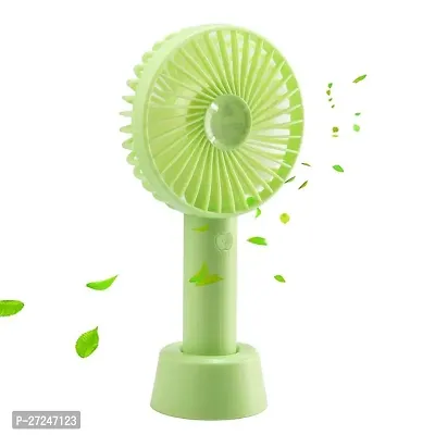 Mini Hand fan Rechargeable Mini Fan with USB Charging | 3 Speed Option | Portable, Handheld and Small handal Table Fan (ASSORTED COLOURS)-thumb0