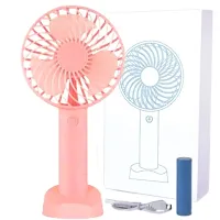 Mini Hand fan Rechargeable Mini Fan with USB Charging | 3 Speed Option | Portable, Handheld and Small handal Table Fan (ASSORTED COLOURS)-thumb3