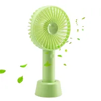 Mini Hand fan Rechargeable Mini Fan with USB Charging | 3 Speed Option | Portable, Handheld and Small handal Table Fan (ASSORTED COLOURS)-thumb3