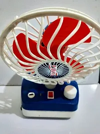 Rechargeable Fan with LED Light/Plastic Blade/TILT Adjustable Head/for Home, Office/ENERGYY EFFICIENT/Mini Fan-thumb3