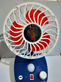 Rechargeable Fan with LED Light/Plastic Blade/TILT Adjustable Head/for Home, Office/ENERGYY EFFICIENT/Mini Fan-thumb4