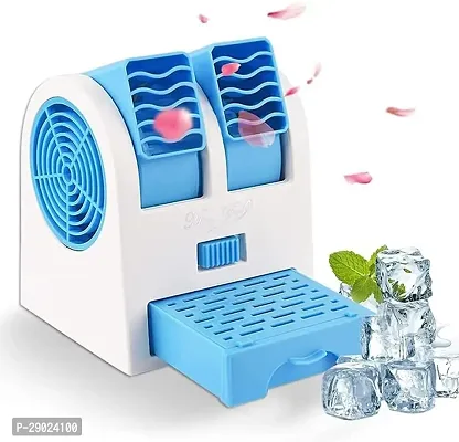 Mini Cooler AC USB and Battery Operated Air Mini Water Air Cooler Cooling Fan Duel Blower with Ice Chambe Perfect-thumb2