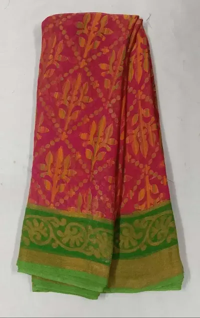 Stylish Chiffon Saree with Blouse piece For Women