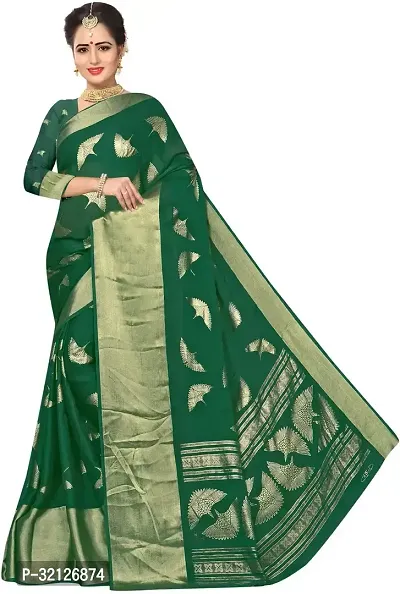 Stylish Chiffon Woven Design Saree with Blouse piece For Women