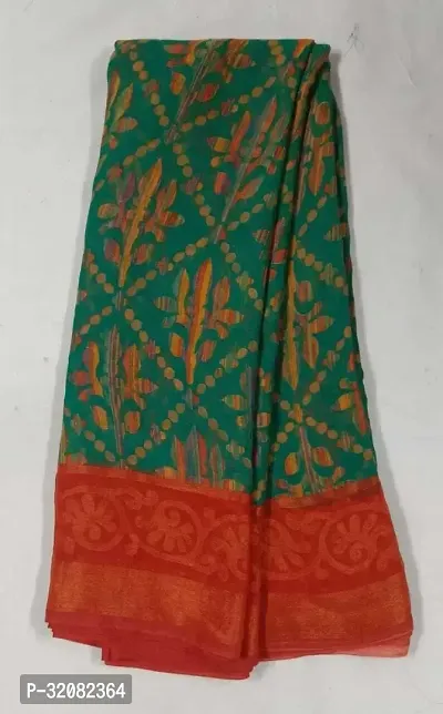 Stylish Chiffon Printed Saree with Blouse piece For Women