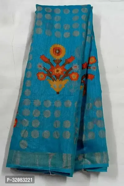 Stylish Brasso Printed Saree with Blouse piece For Women-thumb0