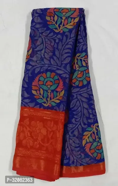 Stylish Brasso Printed Saree with Blouse piece For Women