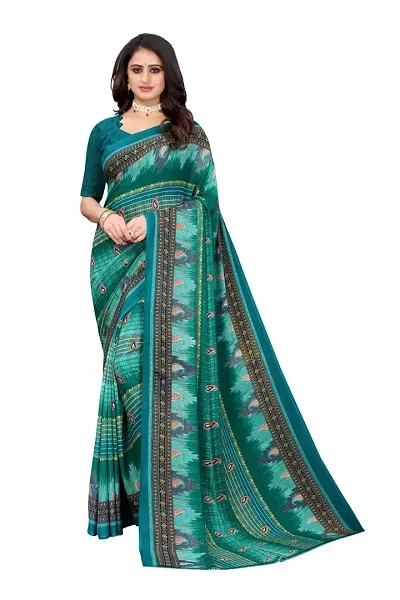 Classic Crepe Saree with Blouse piece