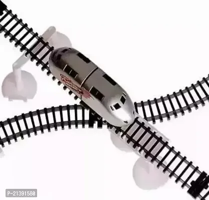 High Speed Bullet Train Toy Set With Tracks And Signals For Kids-thumb0