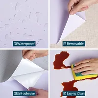 HAPPYMATES Adhesive Wallpaper Repair Sticker for Walls, Waterproof Removable Wallpaper Rental, Oilproof Matte White Paper 24x88 Inch-thumb2