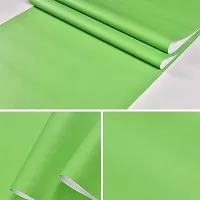 HAPPYMATES 24Inch X 48Inch Lime Green Peel and Stick Wallpaper Self-Adhesive Removable Wallpaper Thicken Waterproof Wallpaper for Kitchen Countertop Cabinet-thumb1