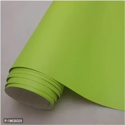 HAPPYMATES 24Inch X 48Inch Lime Green Peel and Stick Wallpaper Self-Adhesive Removable Wallpaper Thicken Waterproof Wallpaper for Kitchen Countertop Cabinet