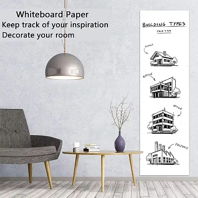  White Board Paper, Dry Erase Wallpaper, Peel and Stick