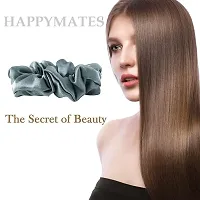 HAPPYMATES Large Silk Hair Scrunchies Silk Hair Ties, No Damage for Frizz Prevention, Sleep and Night Scrunchie-thumb3