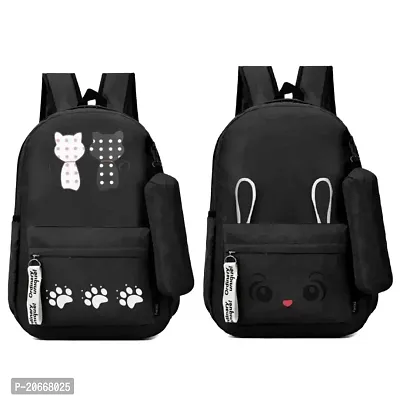 Fashion Women Stylish Backpack Latest School Bags For Girls Pack Of 2-thumb0