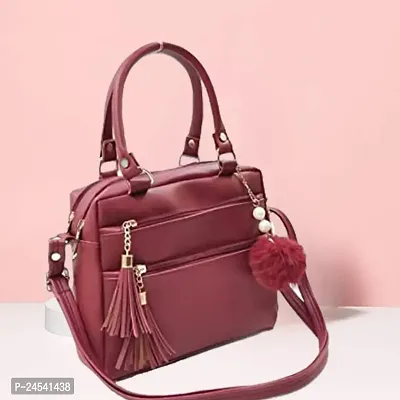 Classic Solid Hand Bags for Women-thumb0