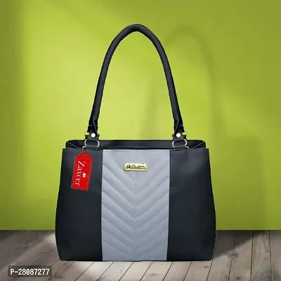 Stylish Colorblocked PU Handbag For Women-thumb0
