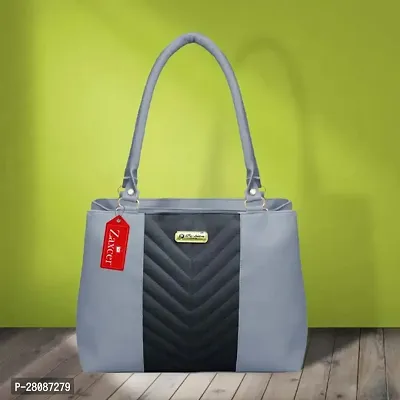 Stylish Colorblocked PU Handbag For Women