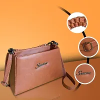 Stylish PU Sling Bag For Women-thumb1