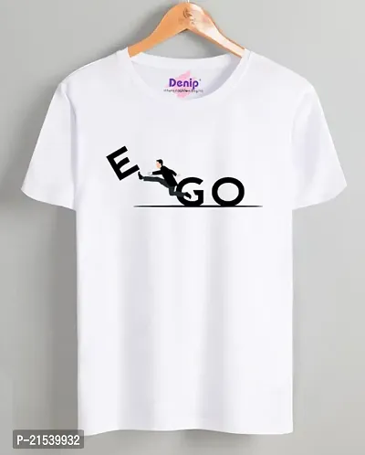 Trending White Polycotton Printed Tees