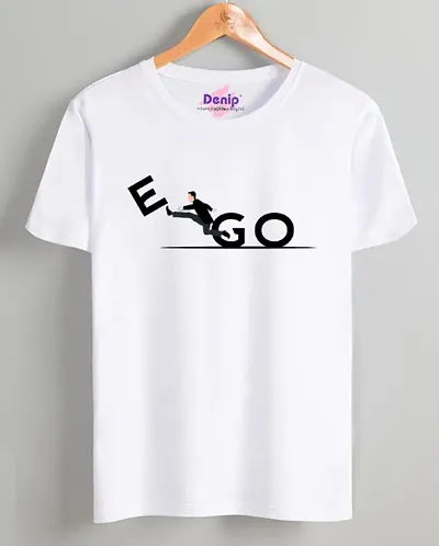 Latest Polycotton White Printed Tees