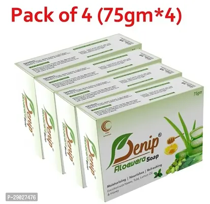 Denip Aloevera Soap for all Skin Problems| Pimple and Scar Removal Soap| Anti aging Soap|-thumb0