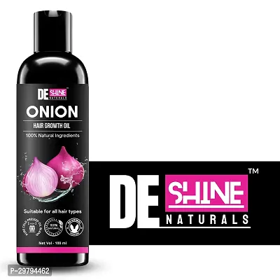 DE Shine Natural Onion Oil for Hair Growth and Hair Fall Control -100 ML-thumb0