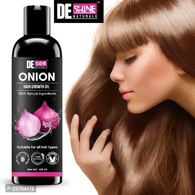 DE Shine Natural Onion Oil for Growth and Hair Fall Control- 100 ML-thumb0