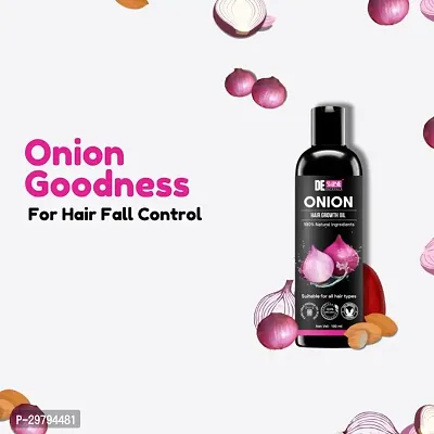 DE Shine Natural Onion Oil for Hair Growth and Hair Fall Control -100ML-thumb0