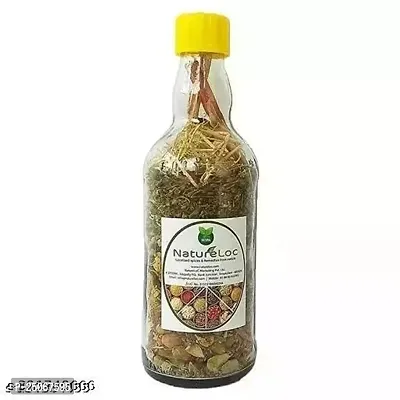 AYURVEDIC HERBEL JADIBUTI HAIR GROWTH OIL MIX GLASS BOTTLE