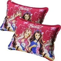 PCOTT Prime Collection 144TC 3D Printed Polycotton Double Bedsheet with 2 Pillow Covers (Multicolour, Size 87 x 87 Inch) - Barbie - Princess 3D-M-thumb1