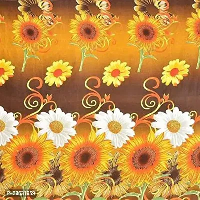 PCOTT Prime Collection 144 TC Polycotton 3D Printed Double Bedsheet with 2 Pillow Covers (Multicolour, Size 90 x 90 Inch) - Sunflower 3D8-thumb4