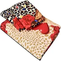 PCOTT Prime Collection 144 TC Polycotton 3D Printed Double Bedsheet with 2 Pillow Covers (Multicolour, Size 90 x 90 Inch) - Teddy Bear 3D1-thumb1
