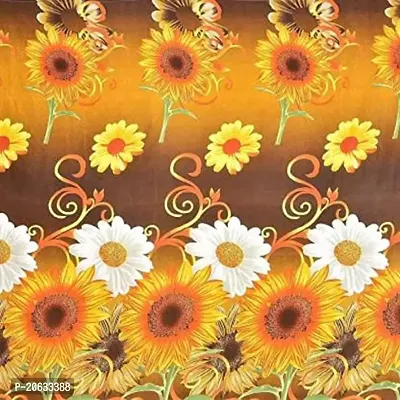 PCOTT Prime Collection 144TC 3D Printed Polycotton Double Bedsheet with 2 Pillow Covers (Multicolour, Size 87 x 87 Inch) - Sunflower 3D3-thumb4