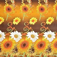 PCOTT Prime Collection 144TC 3D Printed Polycotton Double Bedsheet with 2 Pillow Covers (Multicolour, Size 87 x 87 Inch) - Sunflower 3D2-M-thumb3