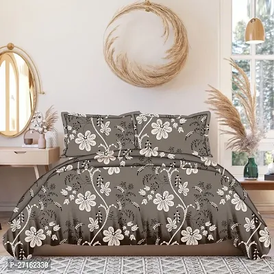 Fancy Glace Cotton Printed Bedsheet With 2 Pillow Covers