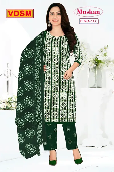 Elegant Art Silk Dress Material with Dupatta For Women