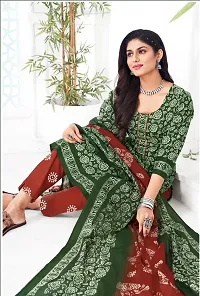 Beautiful Art Silk Salwar Suit Unstitched Dress Material with Dupatta-thumb1