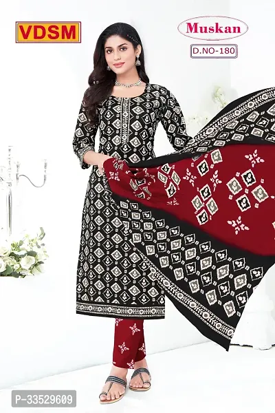 Beautiful Art Silk Salwar Suit Unstitched Dress Material with Dupatta-thumb0