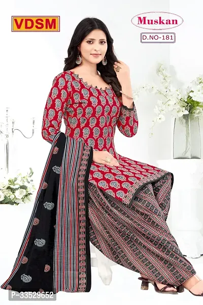 Beautiful Art Silk Salwar Suit Unstitched Dress Material with Dupatta-thumb0