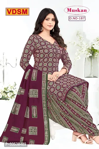 Beautiful Art Silk Salwar Suit Unstitched Dress Material with Dupatta-thumb0