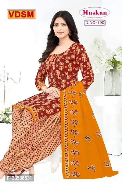 Beautiful Art Silk Salwar Suit Unstitched Dress Material with Dupatta