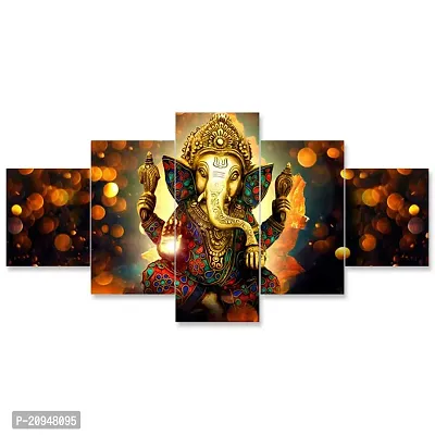 Sai Multiservices Set of Five Framed Wall Painting for Home Decoration , Paintings for Living room , Bedroom , Big Size 3D Scenery ( 75 X 43 CM)-thumb0