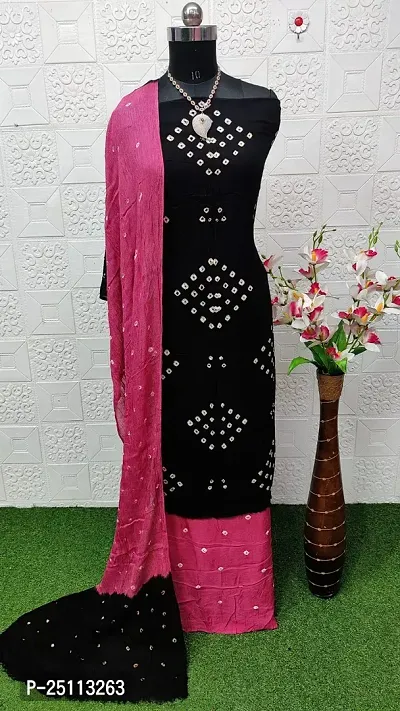 Classic Printed Dress Material with Dupatta for Women-thumb0