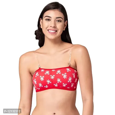 Buy Tweens Bandeau Tube Removable Padded Bra, Wireless/Wire-Free, Seamless Molded, Everyday Bra, Multi-Way Straps