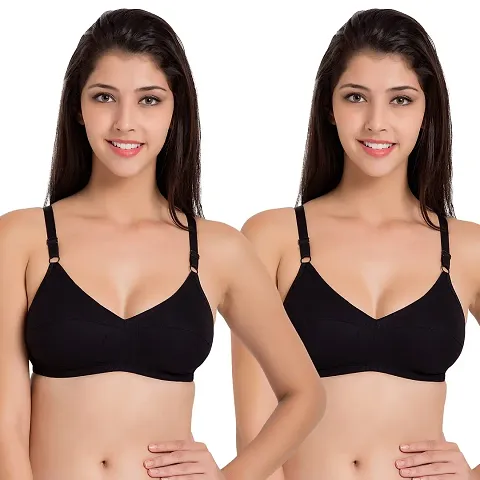 Buy Lyra Stylish Red Cotton Solid Bras For Women Online In India