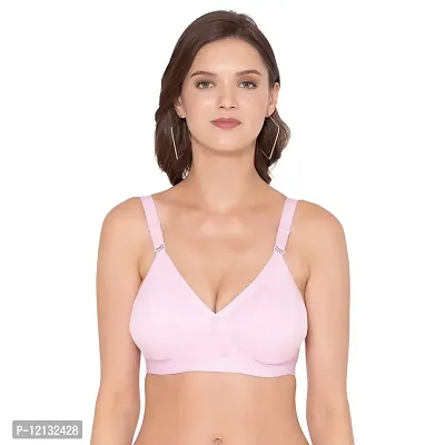 Buy SOUMINIE Women's Cotton Seamless Plus Size Bra- Cross Fit (SS-05-Pink)  Online In India At Discounted Prices